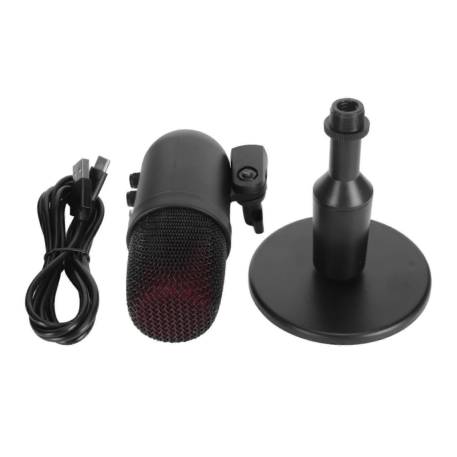 Mu1000 Condenser Usb Microphone 360 Degrees Rotatable Gain Control Microphone With Dsp Sound Processing System For Pc
