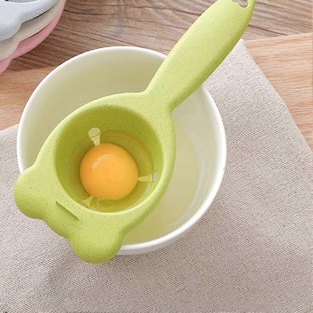 Egg yolk separator wheat yolk white separator, practical kitchen cooking baking tool, green