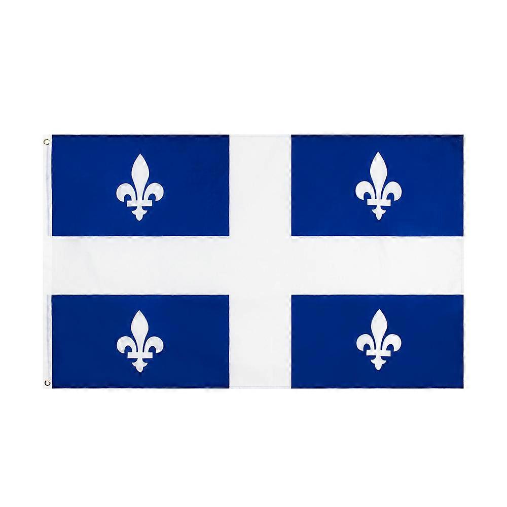 Yehoy 90x150cm Fleurs De Lis Quebec Flag