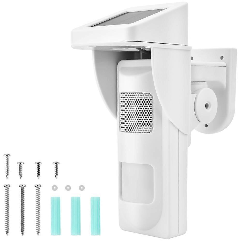 Independent Wireless Solar Motion Sensor Detector Infrared Security Alarm System