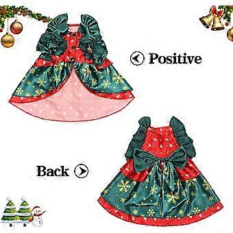 Kongque - Christmas Cat Outfit,Pet Christmas Costumes Clothes,Pet Festival  Apparel Printed Snowflake Pet Dresses Skirts for Cats,Small Dogs, Puppy(Chr  | Fruugo NO