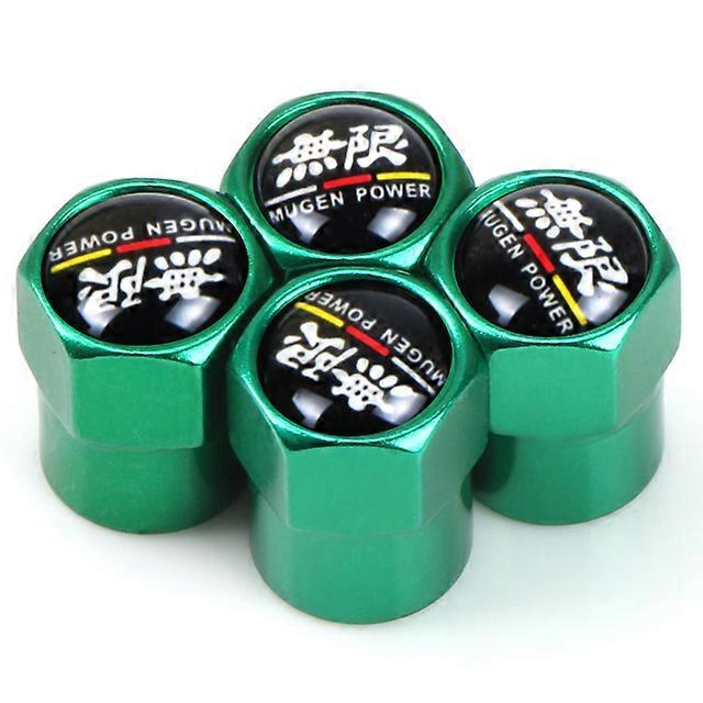 4pcs Aluminum Valve Caps Car Wheel Tires Valves Tyre Stem Air Caps For Mugen Power Honda Civic Accord CRV Hrv Jazz Accessories shry
