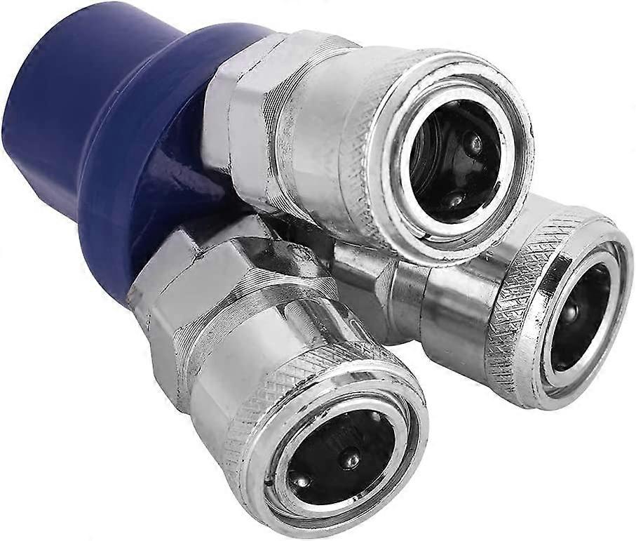 3 Way Pneumatic Quick Coupler 1/4 Inch BSPT Female Socket Quick Connect Connector