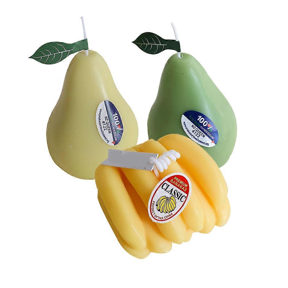 Handmade aromatherapy candle fruit candle creative fruit candle pear candle