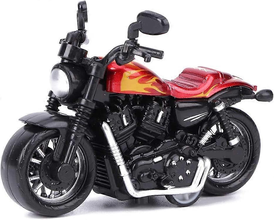 Alloy Motorbike Toy Highly Simulation Model Vehicle Toy for Child Intellectual Toy Gift Set(Blue)