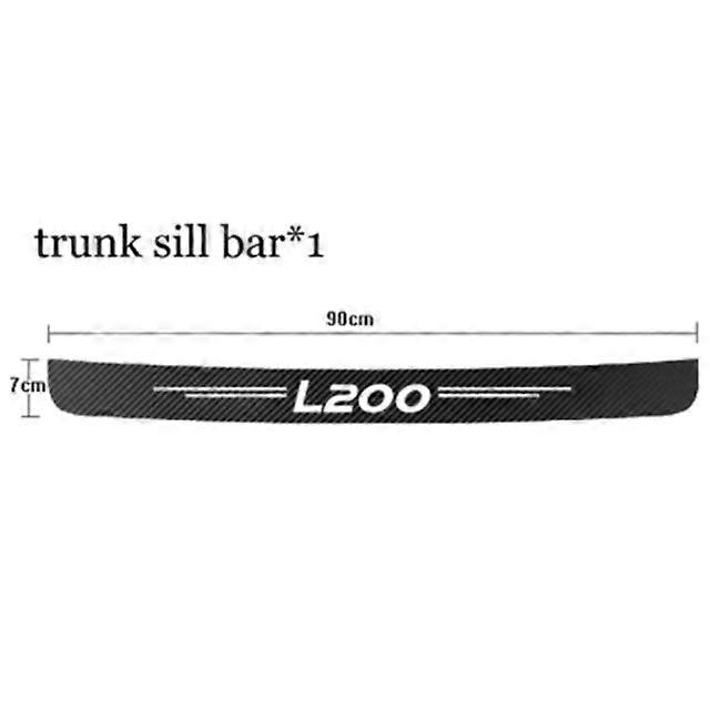 قطع غيار السيارات لميتسوبيشي L200 21"+19" 2005-2009 TRITON ألياف عتبة باب السيارة حامي ملصقات صندوق السيارة ملحقات السيارة