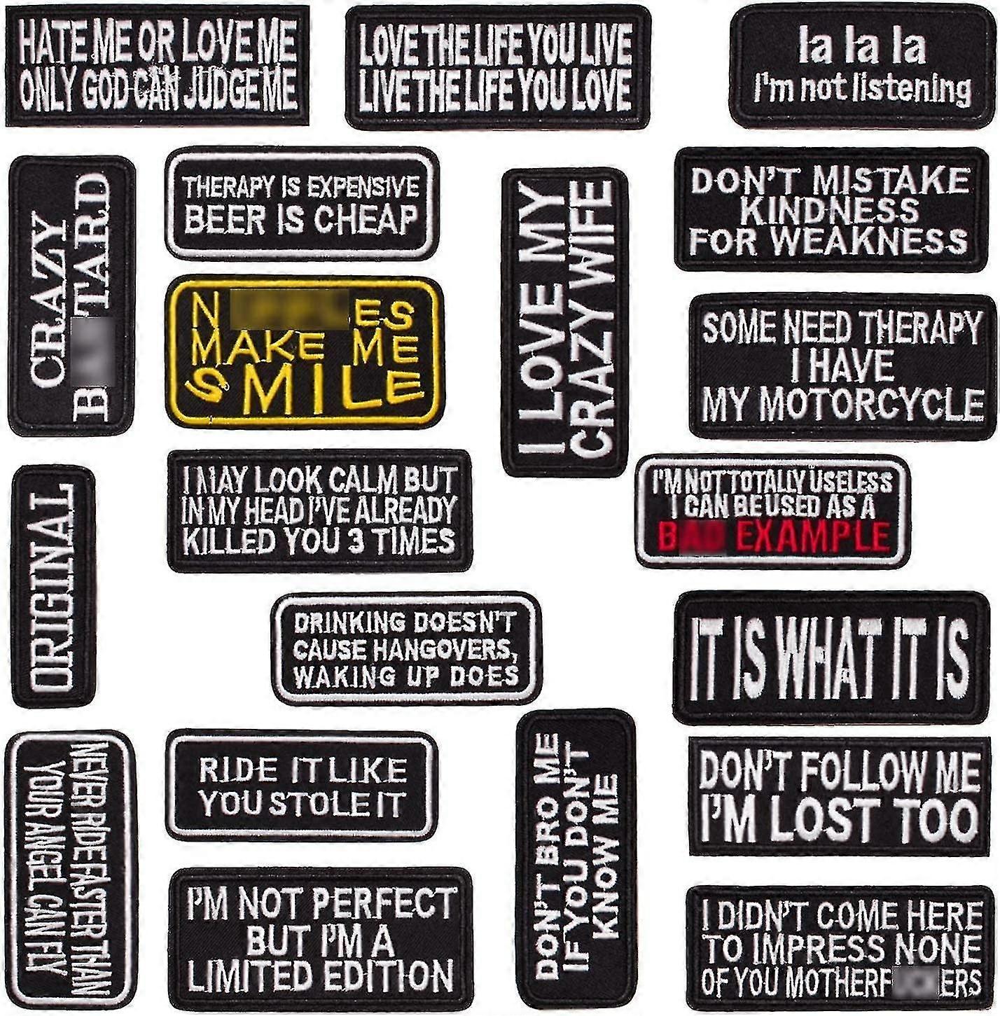 Bundle Buy 20 Pcs Mix Design Letter Jacket Patches And 3 Pcs Counting Money Cute Clothing Patches