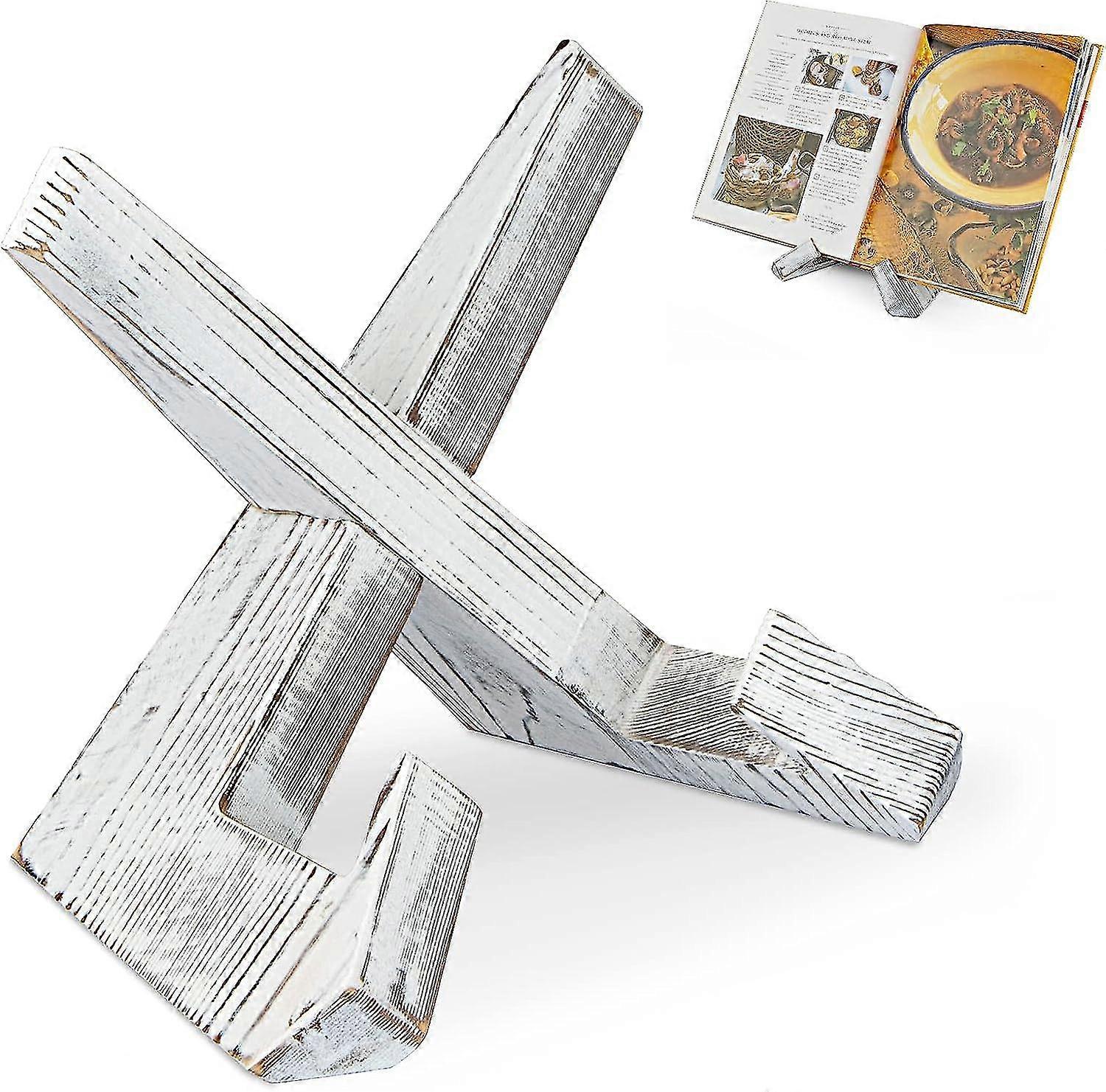 Cookbook Stand, Handmade Wooden Cookbook Holder, Recipe Book Holder For Display Stand, Farmhouse Cook Book Stand For Cooking, Cookbook And Recipe Hold