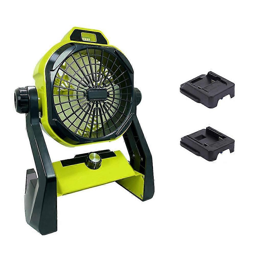 For for 18V -Ion Battery with Adapte Work Fan with LED Light Portable Cordless