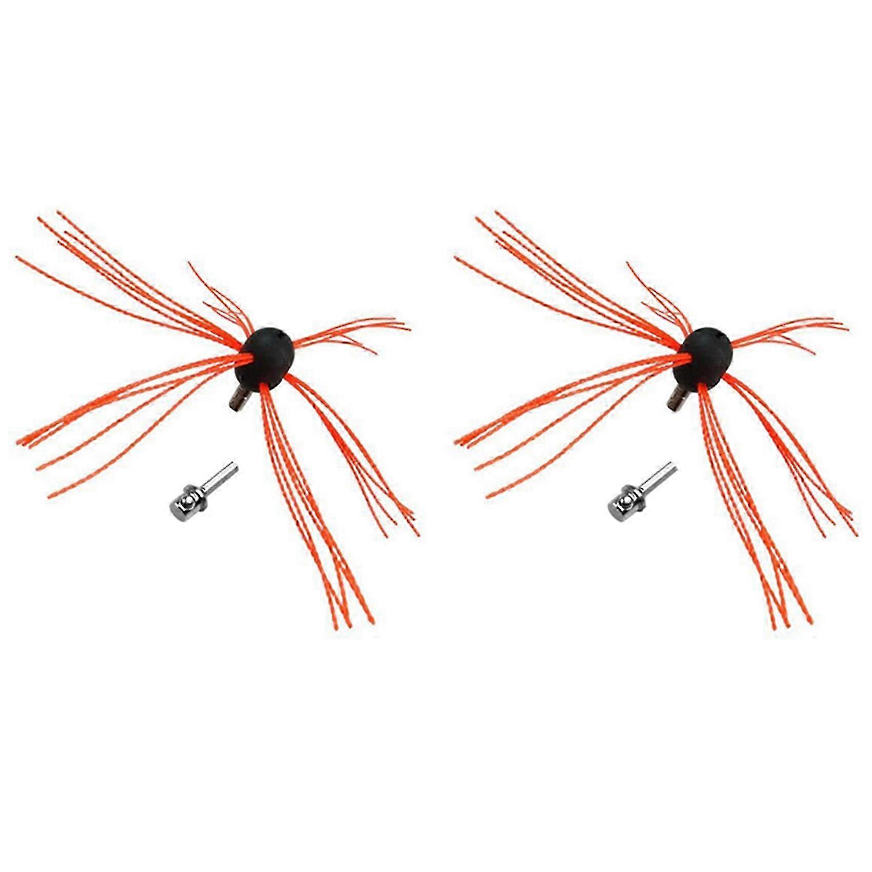 2X Puissance de Cheminée Balayage Brosse Nettoyage Balayage Rotatif Cheminée Industrielle Flexible Chaudière Sécheuse