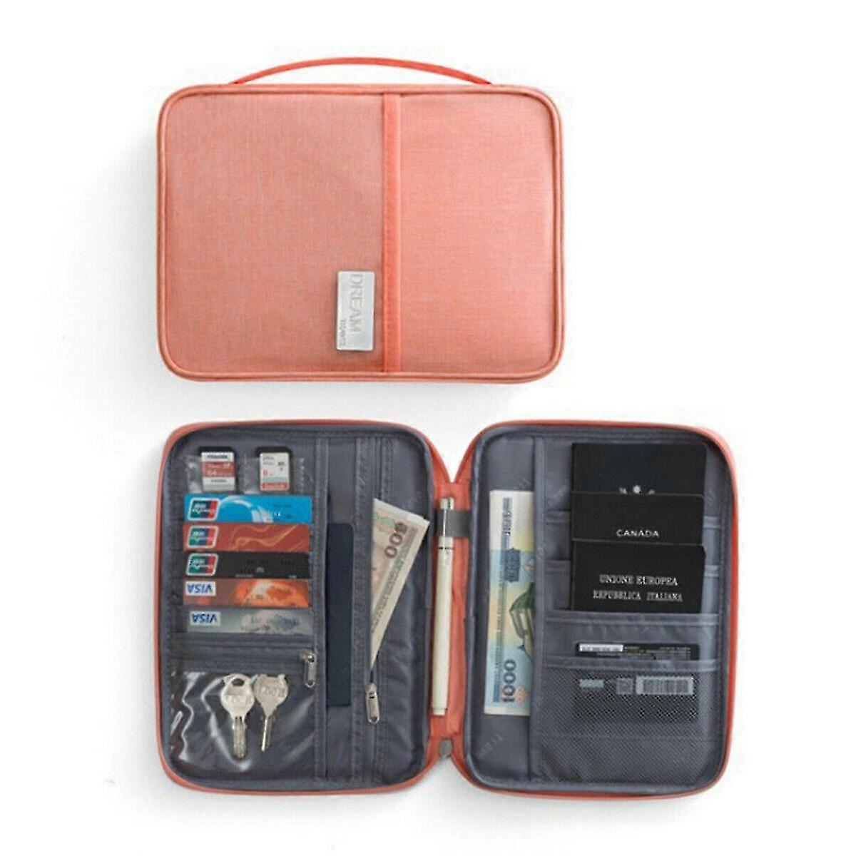 Travel Passport Bag Document Package Carrying Card Case Passport Document Rfid Card