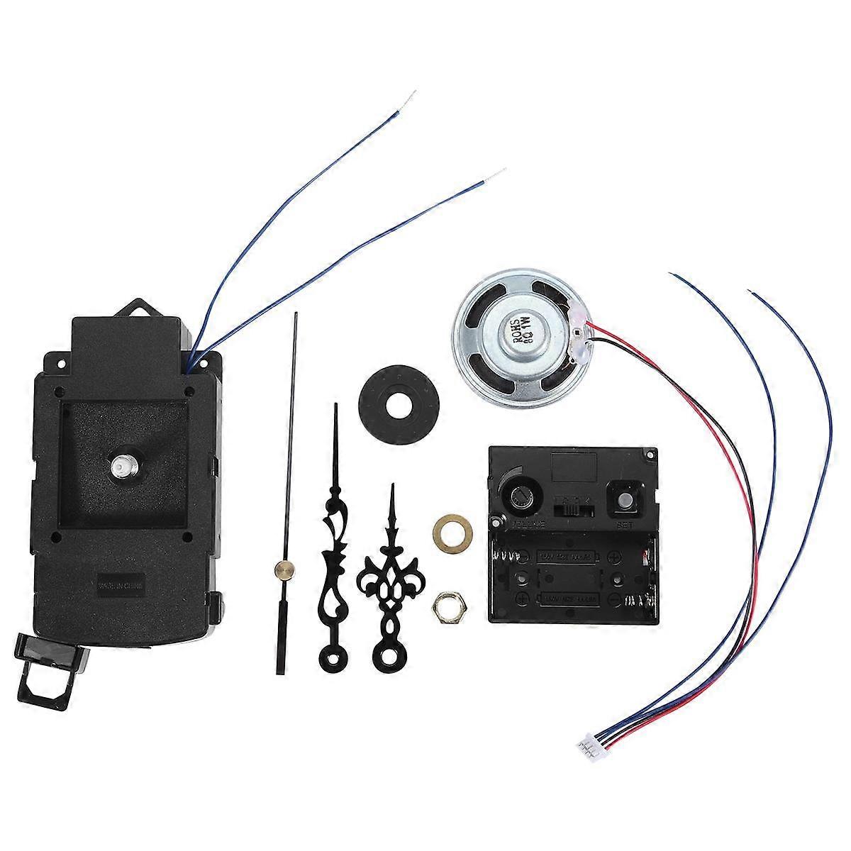 Quartz Pendulum Clock Movement With Black Hands,with Music Box Speaker,Battery Operated,Melody Mech