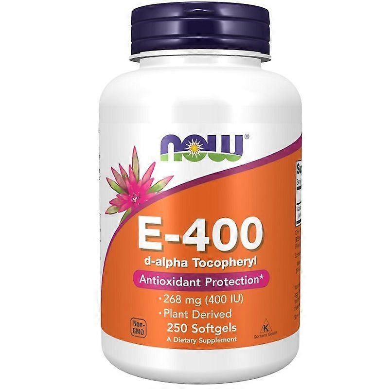 NOW Foods Vitamin E-400 D-Alpha Tocopheryl Softgels 250
