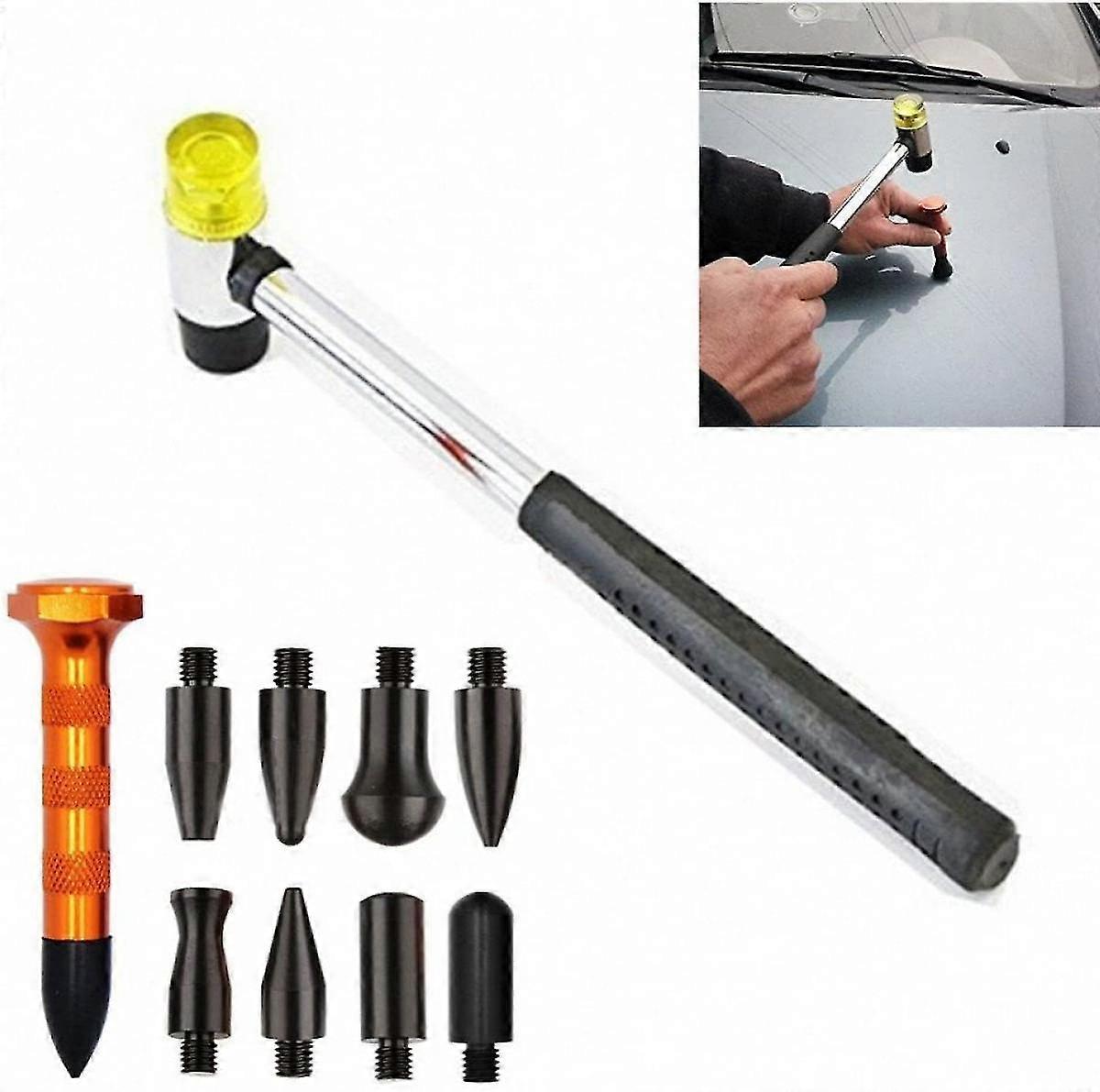 Oski 10pcs Dent Rep Tool Less Dent Removal Tap Down Tools Dent Rubber Auto Diy Dent Fix Tools