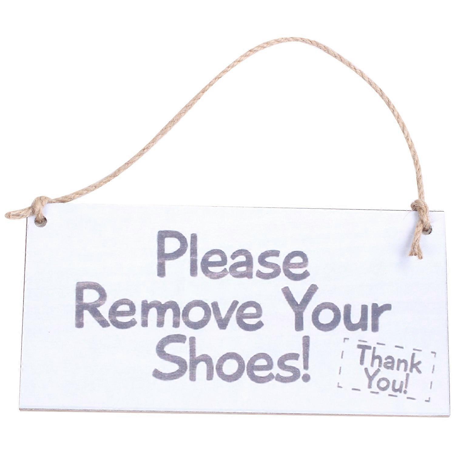 Bitte Schuhe Ausziehen – Rundes Holzschild Für Haustür & Flur, Bauernhaus-Dekoration, 20 Cm