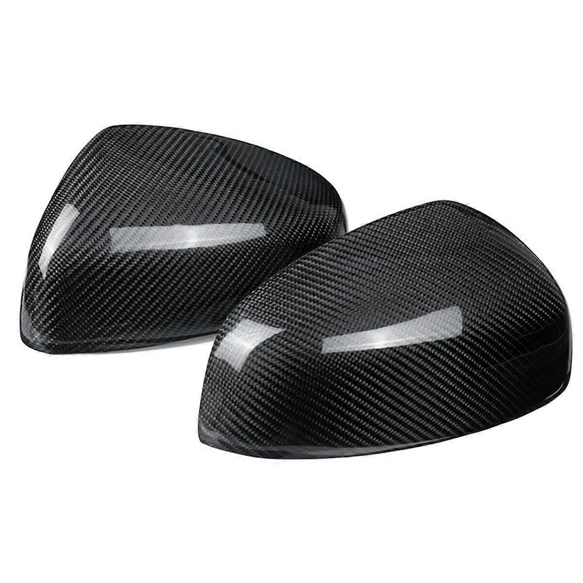 1 Pair Rearview Mirror Cover Carbon Fiber Side Mirror Caps for 370Z Z34 2009-2019