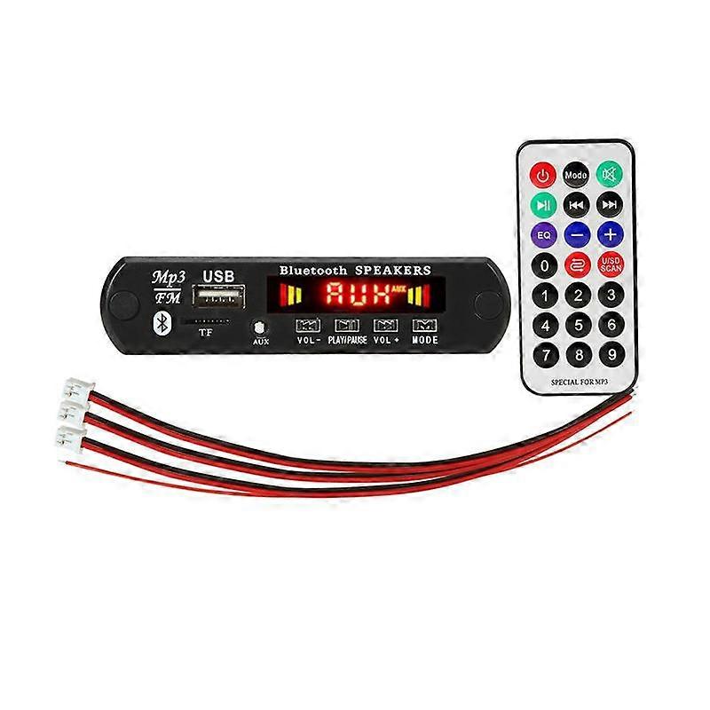 DC 5V 2X3W 6W Amplifier Decoder Board Bluetooth V5.0 Car MP3 Player USB Recording Module FM AUX Rad