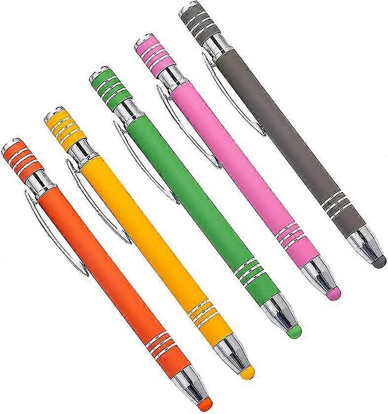 Stylus Pen, 5 Pcs 2 In 1 Universal Capacitive Touch Screen Stylus Pen For Touch
