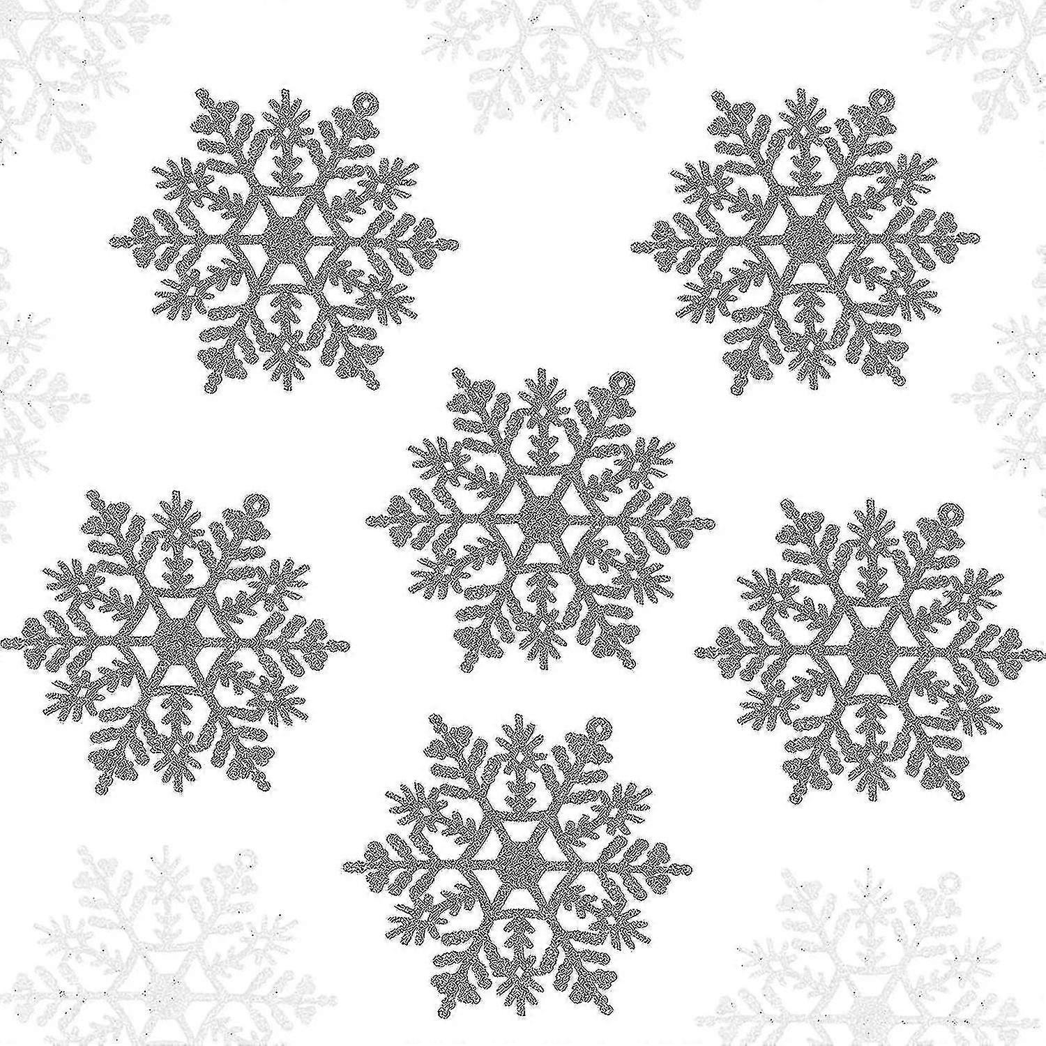 Glitter Snowflake Winter Snowflake Christmas Decorations