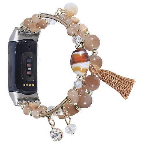 For Fitbit Versa 3 / Sense Round Bead Chain Watch Band