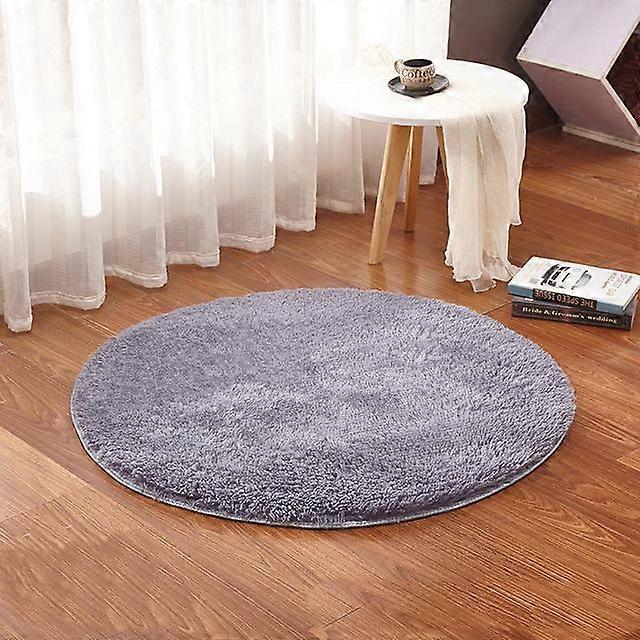 white color Round Rug Carpet Living Room Carpet Kids Room Rugs Soft and Fluffy Warm, custom size, diameter