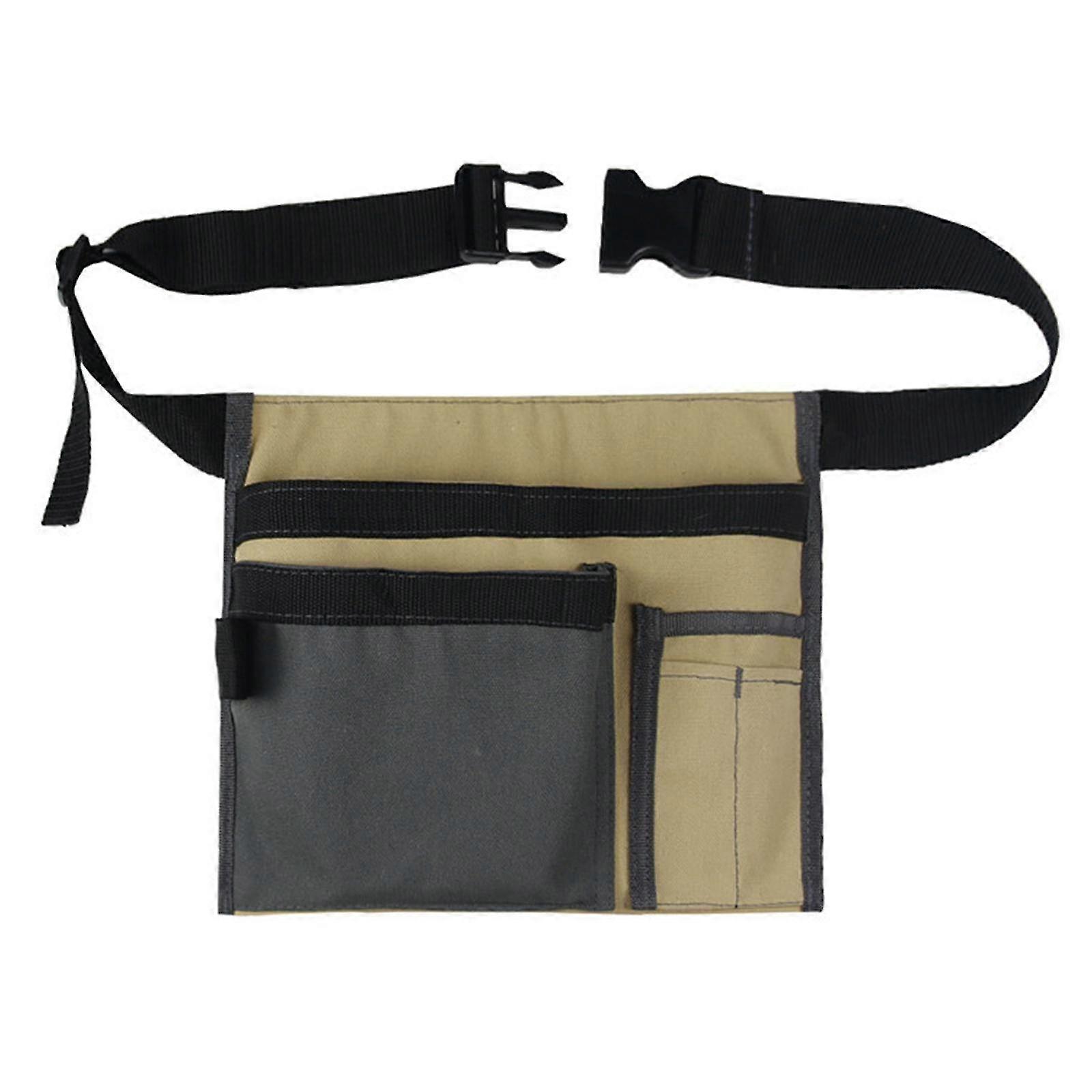Electrician Repairman Canvas Adjustable Multi-pocket Hardware Tool Belt Bag