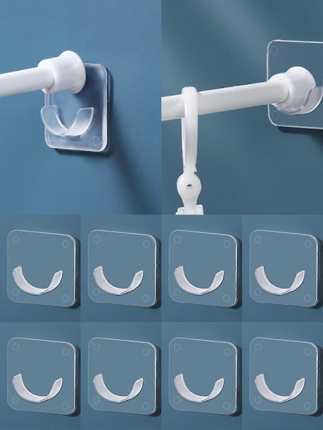 10PCS Self Adhesive Curtain Rod Bracket