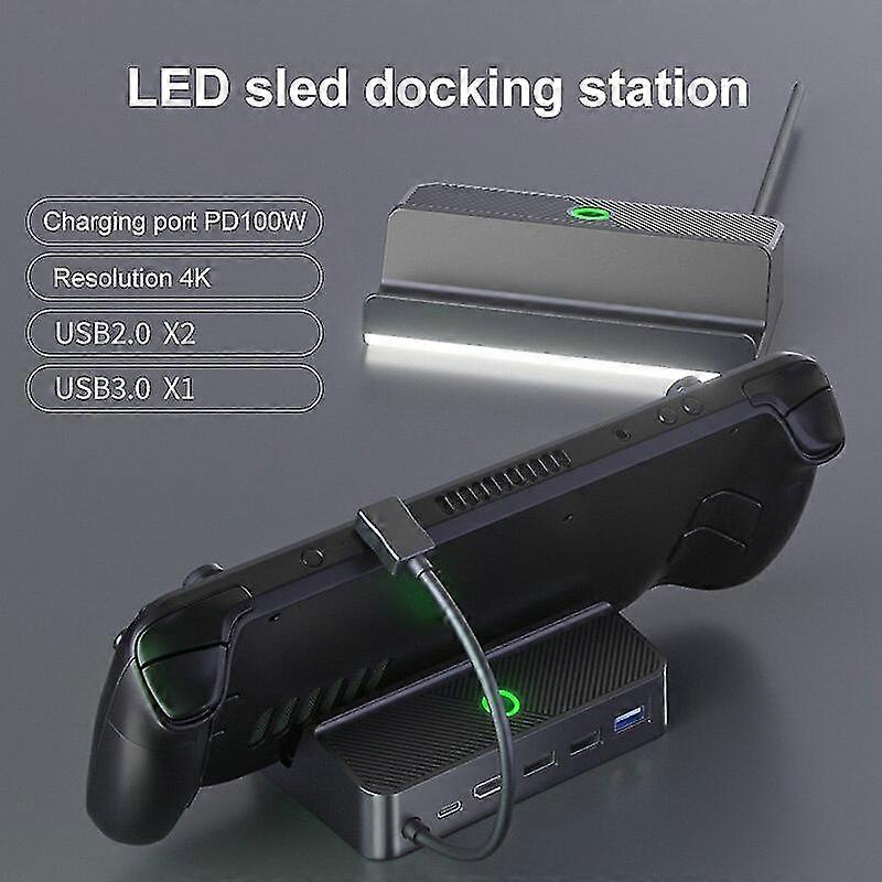 Rgb Steam Deck Dock, Docking Station For Steam Deck, Screen Switch Function Steam Deck Dock Hdmi 2.0 4k 60hz
