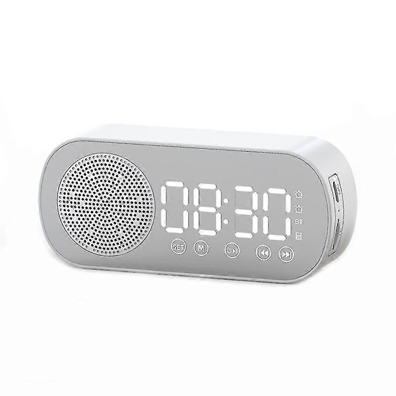 Multifunctional Smart Fm Radio Bluetooth Speaker Alarm Clock Mirror Clock
