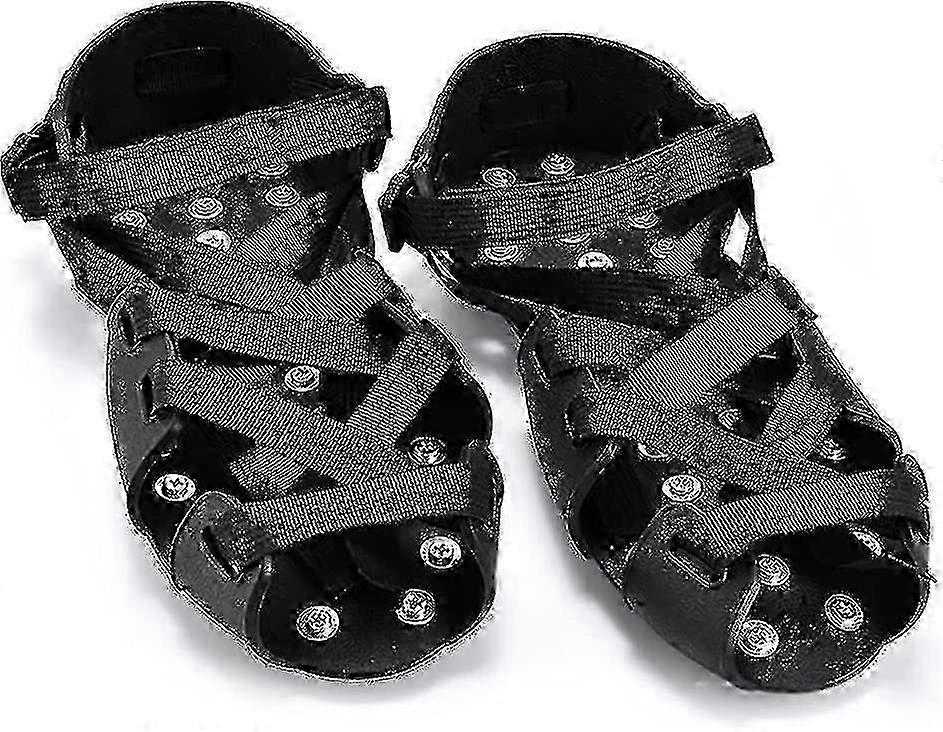 Spiked Shoes For Resinous Coatings, Epoxy Floor, Overlays, Cover Installation, Spiked Screeding Sanda,ice Crampons, Black
