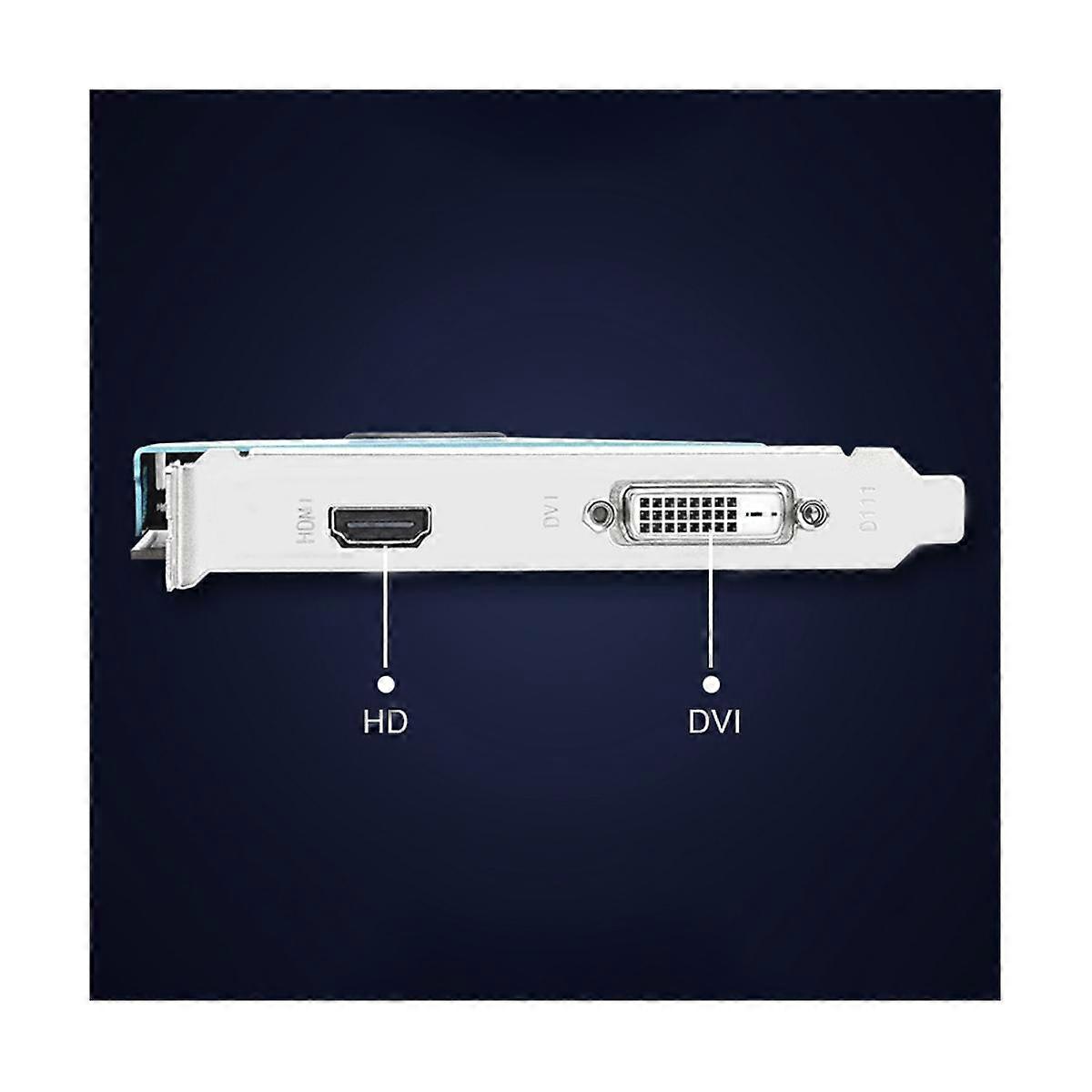 GT1030 GDDR5 2GB Graphics Card 14 Nm 1228 MHz 1502 MHz 64 Bit DVI+HD PCle X4 3.0 Video Card