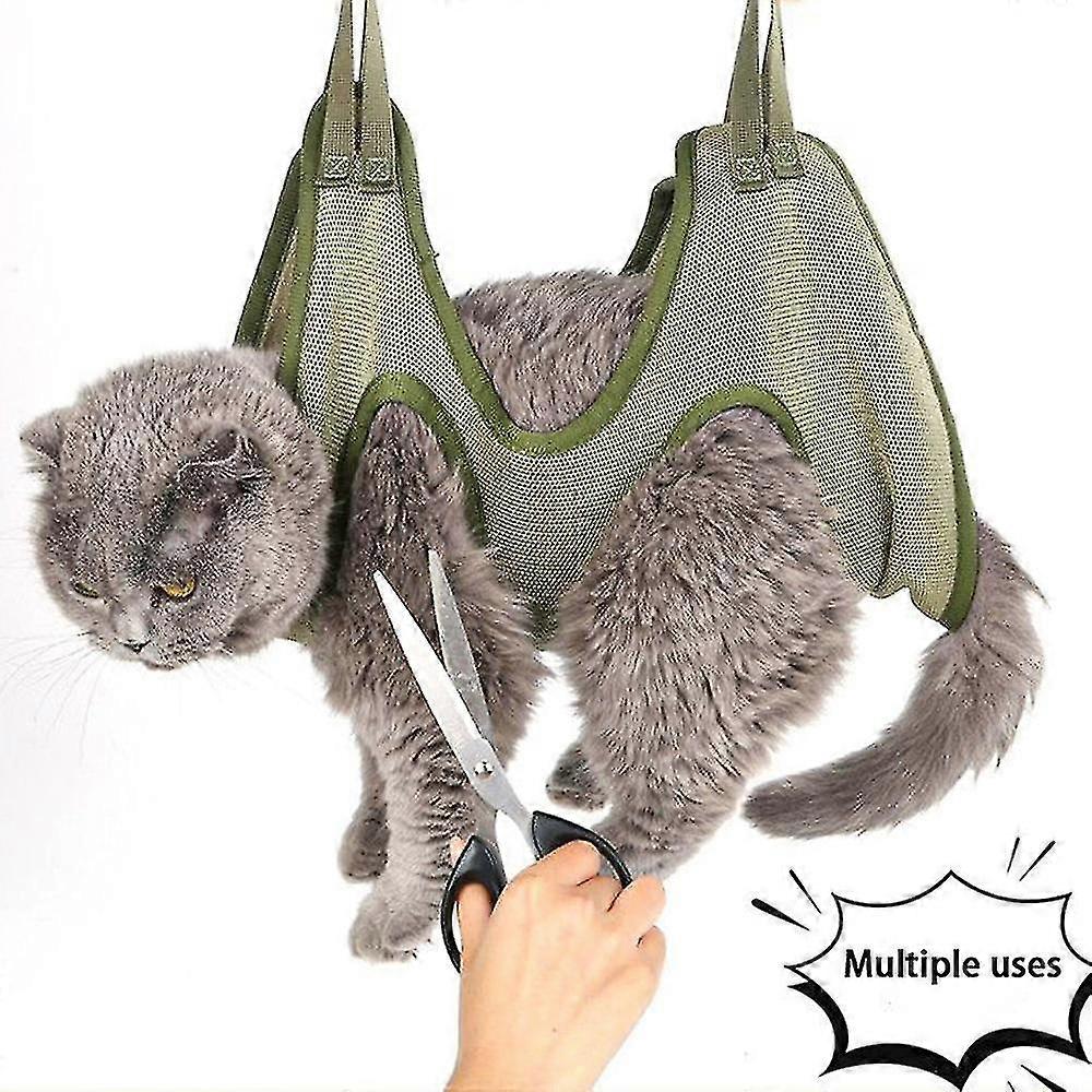 猫グルーミング爪切断アンチスクラッチ咬傷固定バッグバストリミング拘束バッグペット美容ハンモック吊り下げペット用品セット
