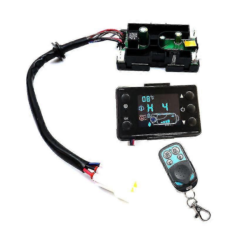 12 v Araba Isıtıcı Lcd Anahtarı Kontrol Cihazı Lcd Anahtarı Araba Hava Dizel Isıtıcı Park Isıtıcı Siyah Uzaktan Kumanda ile