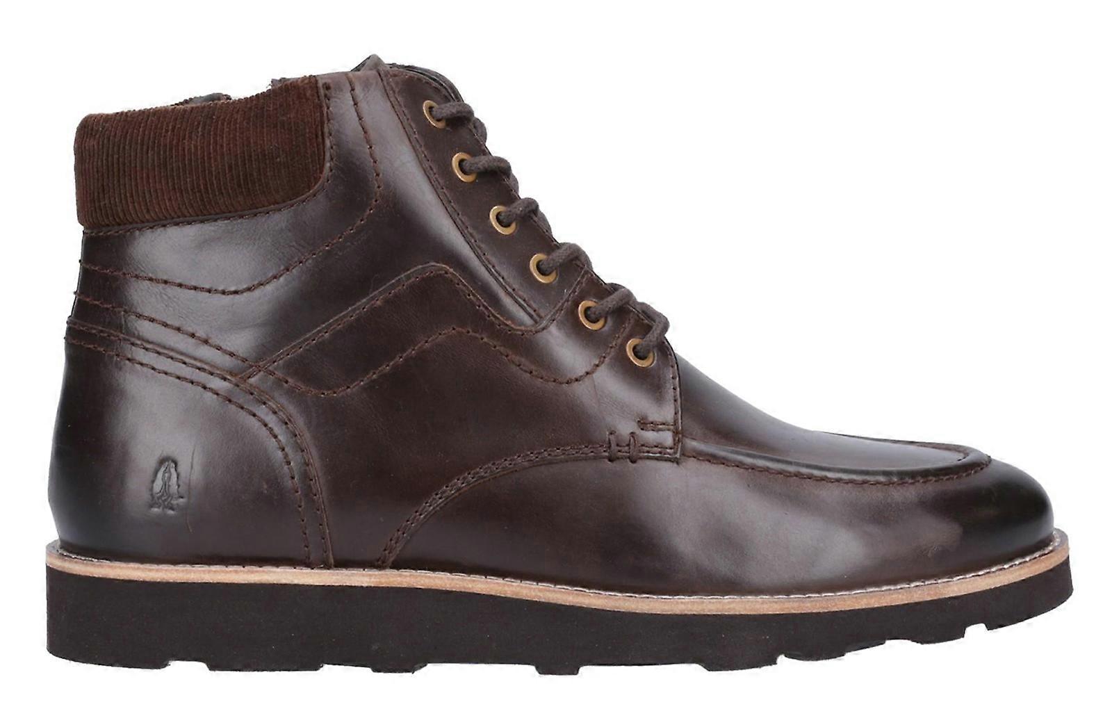 Hush Puppies Kenneth Leather Memory Foam Boots Brown