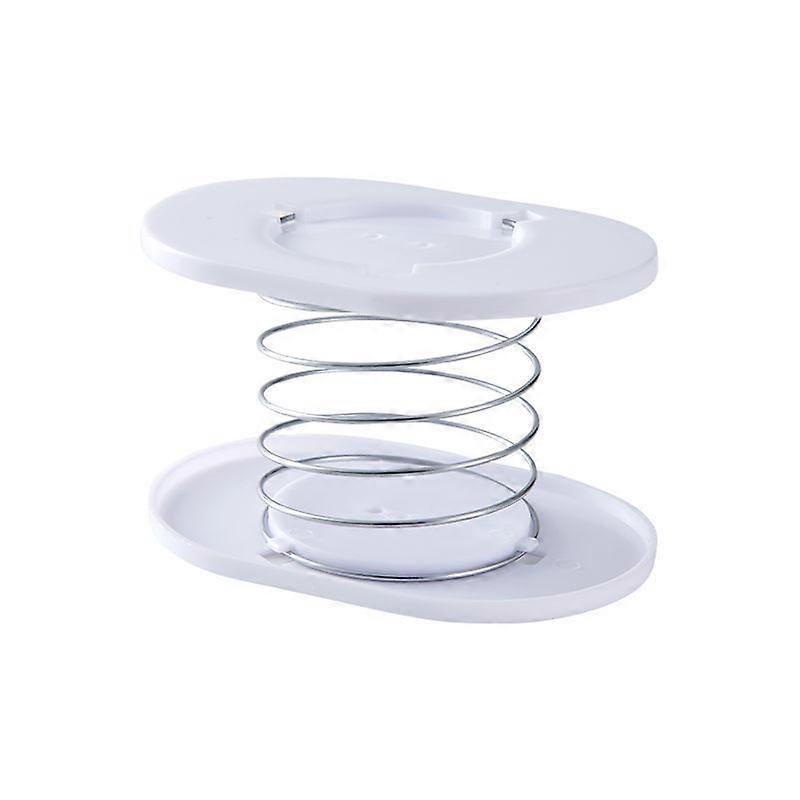 Handkerchief Household Support Spring Tissue Spring,Tissue Box Lifting Spring Cushion Raising Elastic Tray for Tissue Box(White)(1pcs)