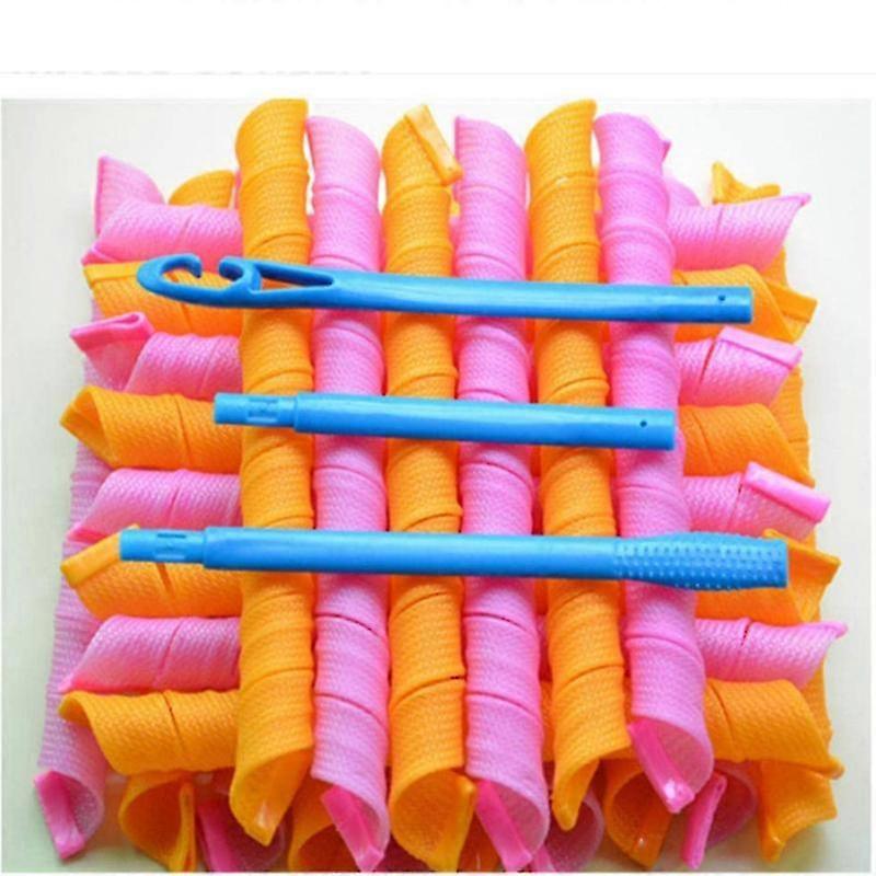 18 Pcs Hair Curlers Spiral Curls Styling Kit Magic Hair Rollers