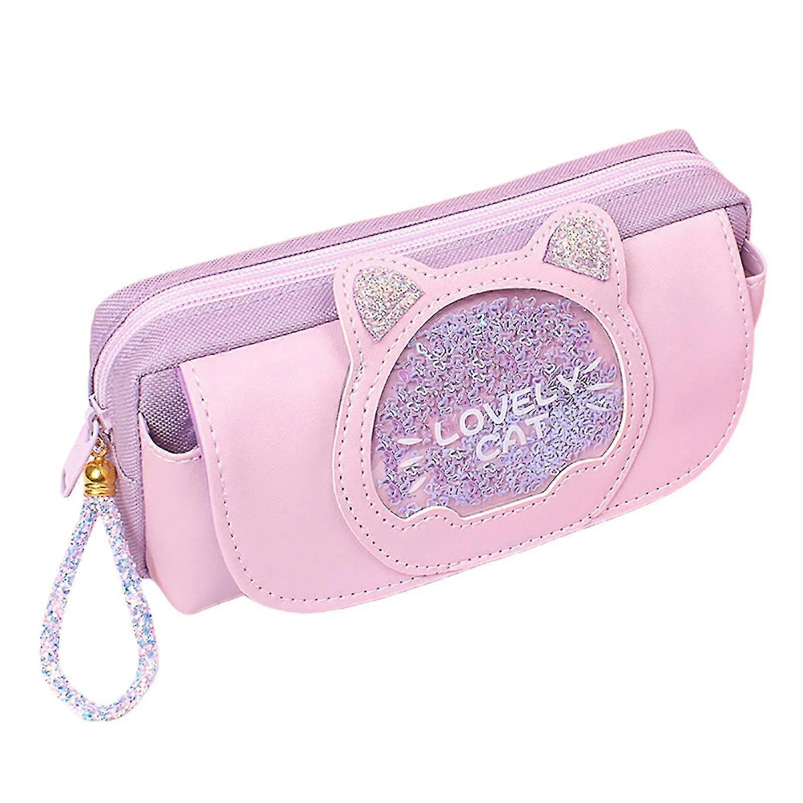 Trousse à crayons grande capacité en forme de chat