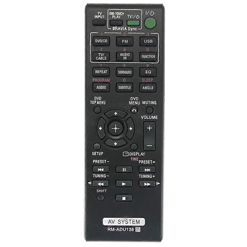 -ADU138 Replace Remote Control fit for AV System DAV-TZ145 HBD-TZ140 HBD-TZ145