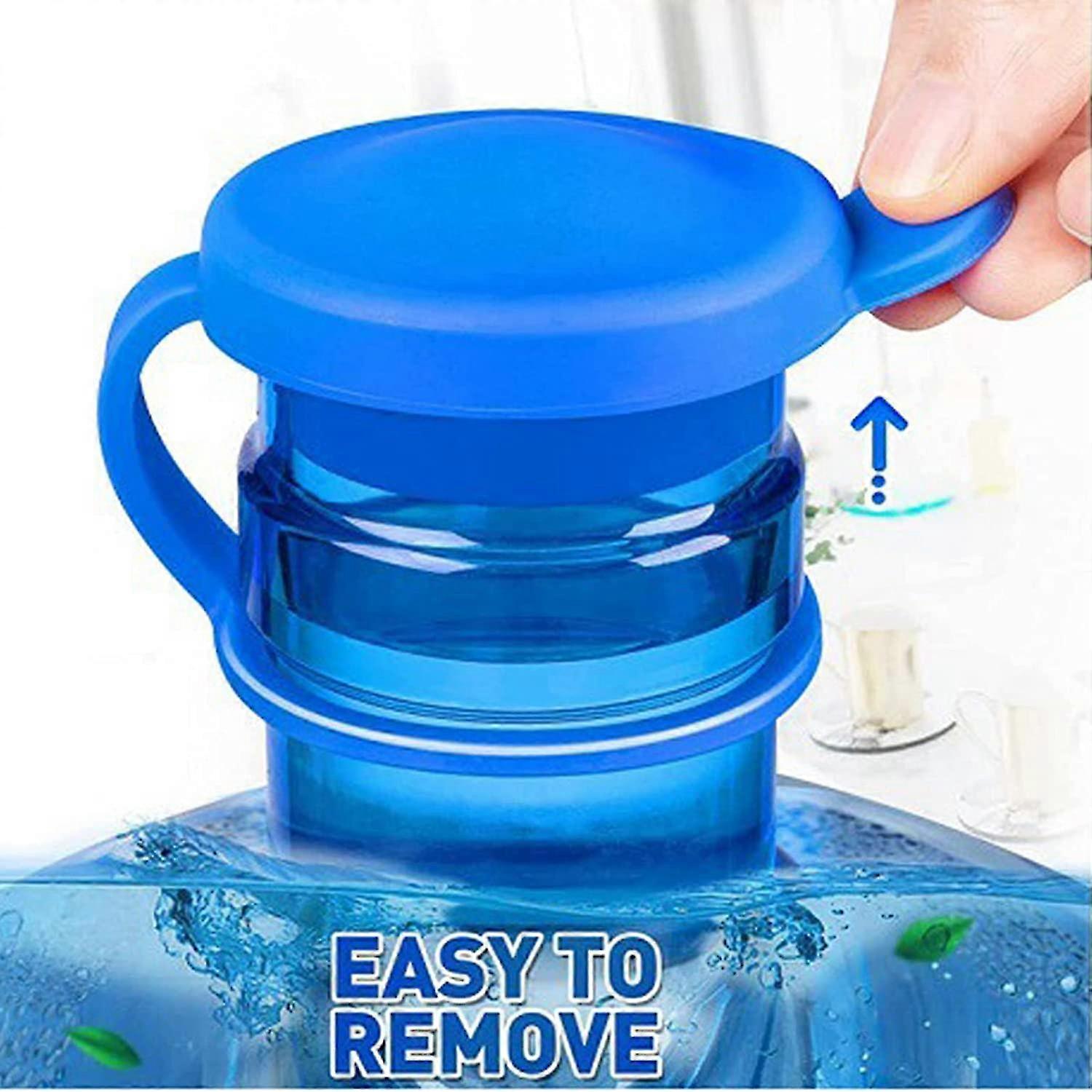 5 Gallon Water Jug Cap, Reusable Silicone Cap With Hanging Loop Leak, Spill Proof Resistant Replacement Cap 55mm-4pack