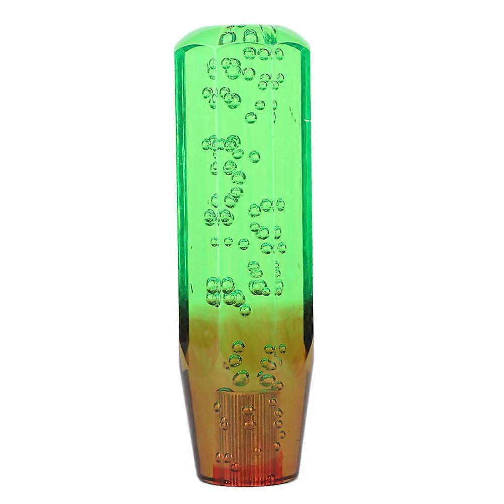 Universal Manual Gear Shift Knob with Two Color Crystal Bubble and 8mm 10mm Threaded Fittings