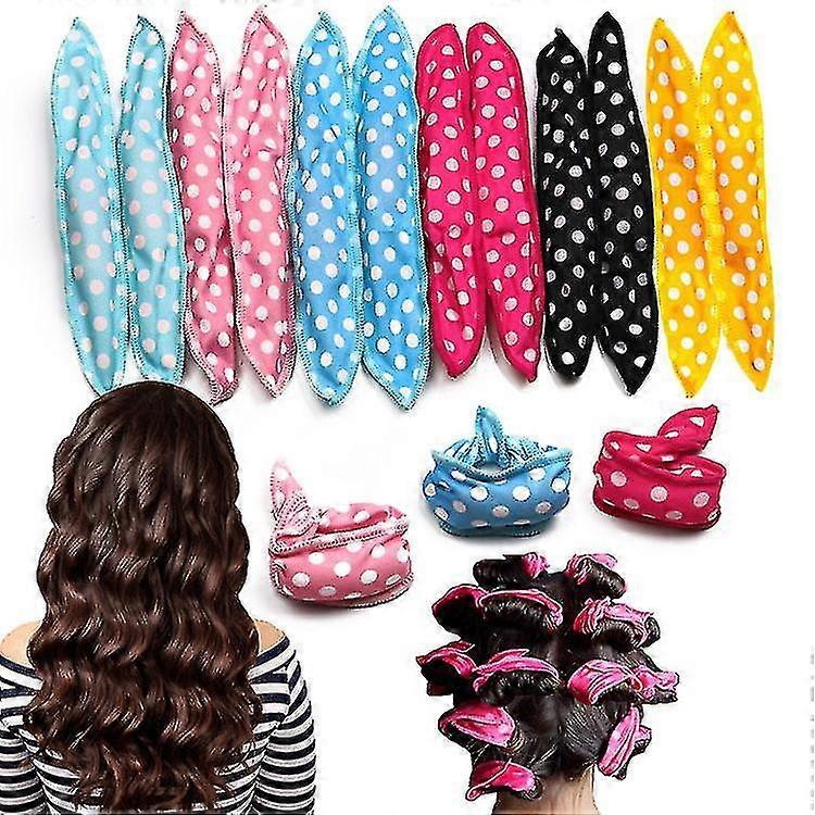 12pcs Sponge Flexible Foam Hair Curlers Soft Sleep Pillow Hair Rollers