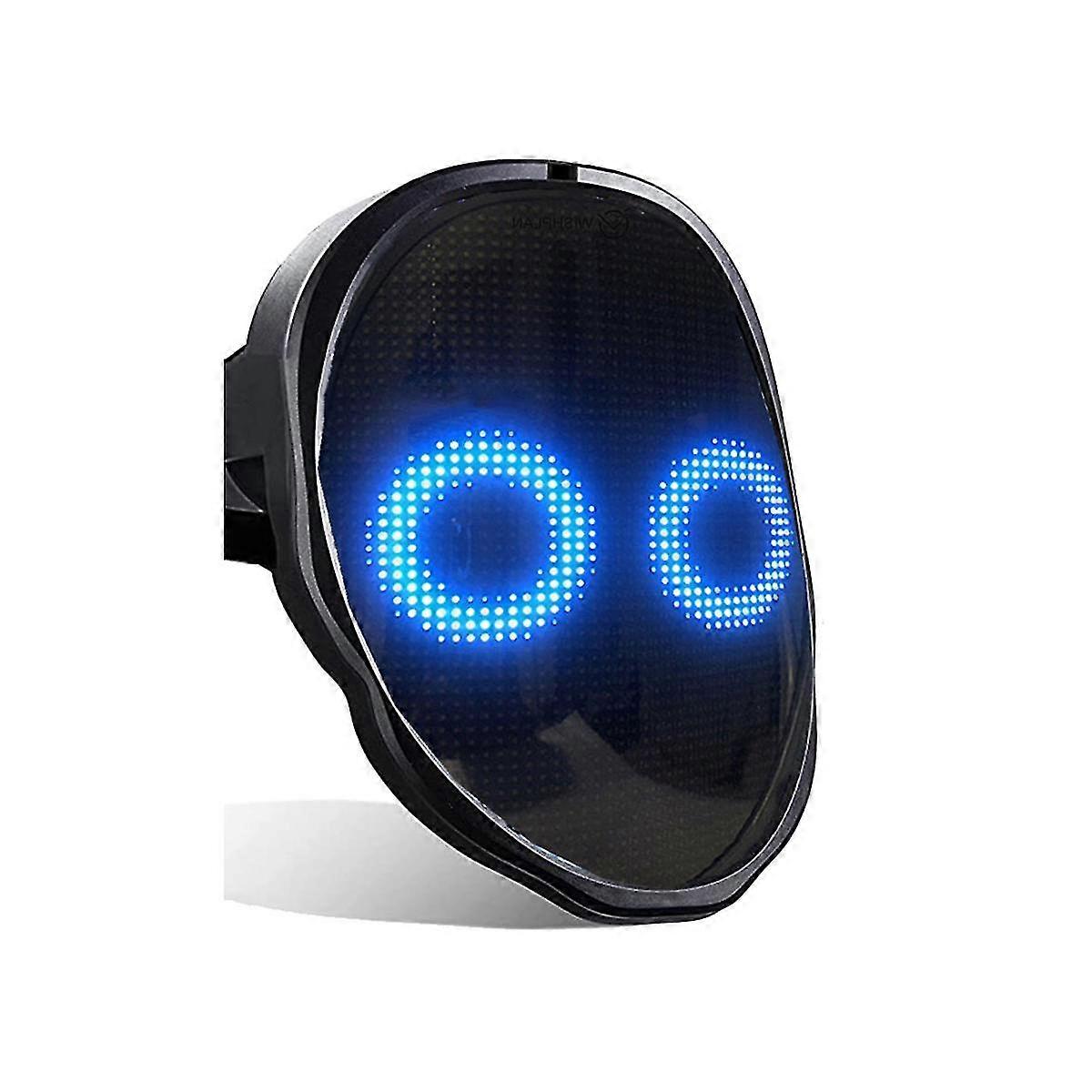 Bluetooth LED Festmaske - DIY Animasjon Tekst Kjærlighet Prank Konsert Robot Ansiktsmaske