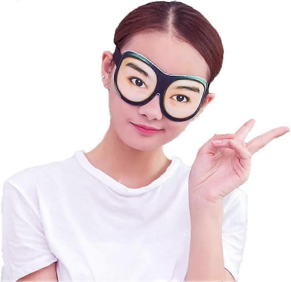 Santanxing 3D Funny Eyeshade Soft Sleep Eye Mask for Men with Adjustable Head Strap