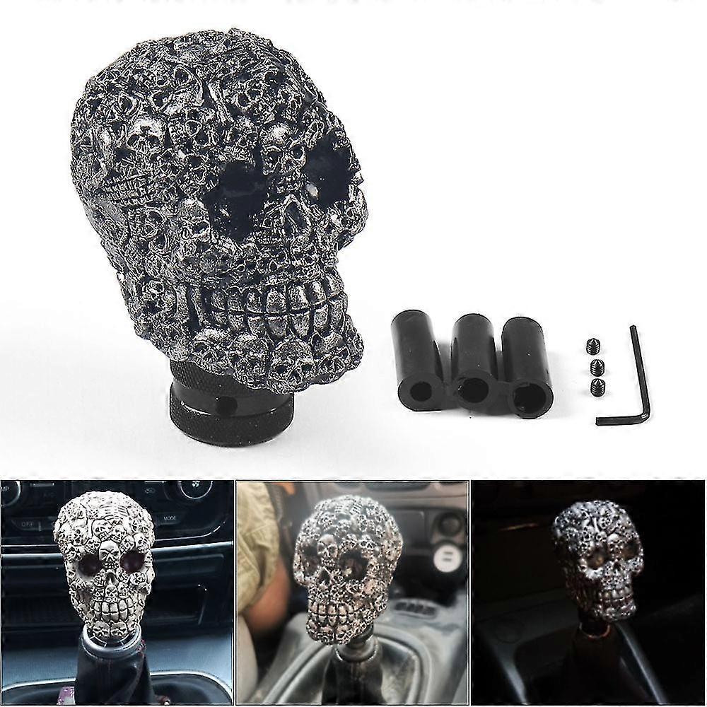 Skull Gear Shift Knob, Skeleton Skull Car Modified Manual Gear Shift Knob Universal Gear Shift Knob