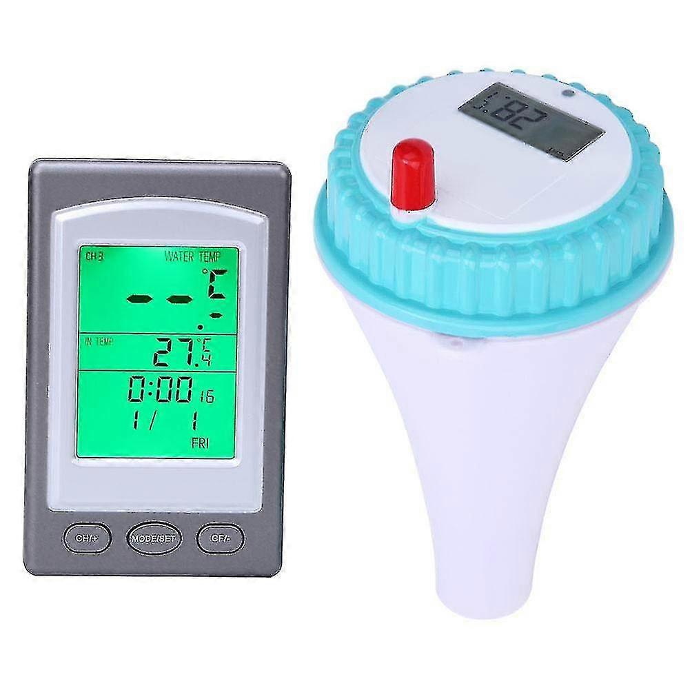 Wireless Floating Thermometer, Swimming Pool Thermometer Waterproof Digital Remote Floating Water Thermometer