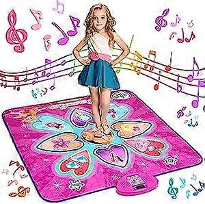 Kids Upgraded Dance Mat-7 Game Modes, 10 Challenge Levels, 10 Built-in Music and LED Light,100% New