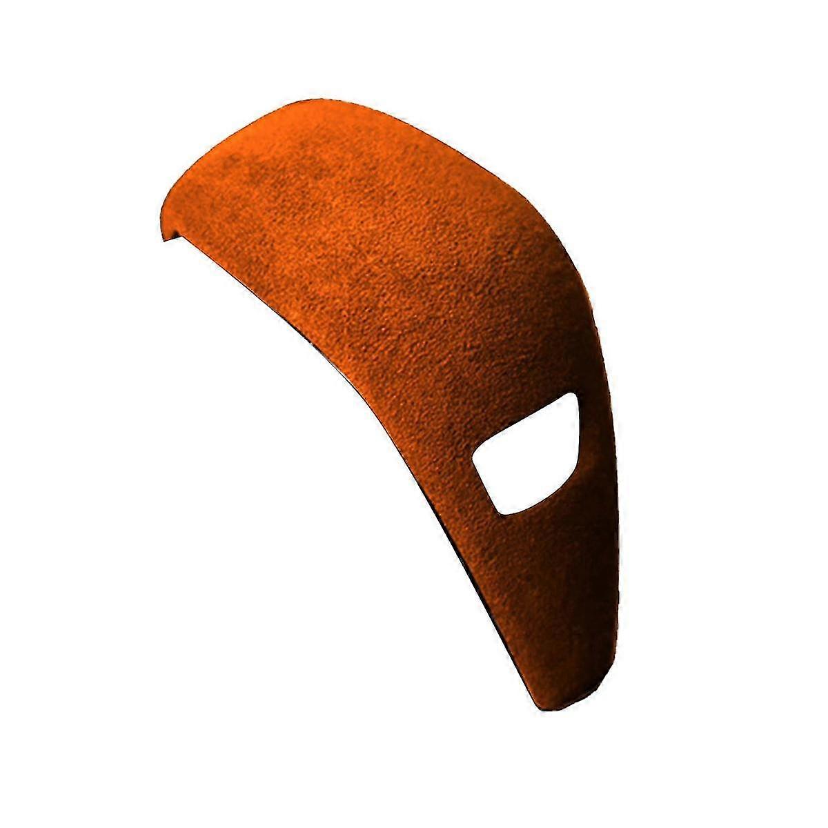 For 3 Series 20-23 Orange Tumbled Leather Shifter Cover Protective Cover Case