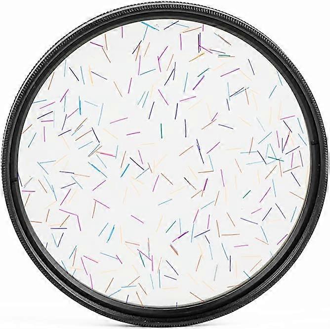 Prism Lens Filter 77 mm Starlight Glare Filter Anamorphic Lens Flare Effect Filter Film Props (Rainbow ray Flares)
