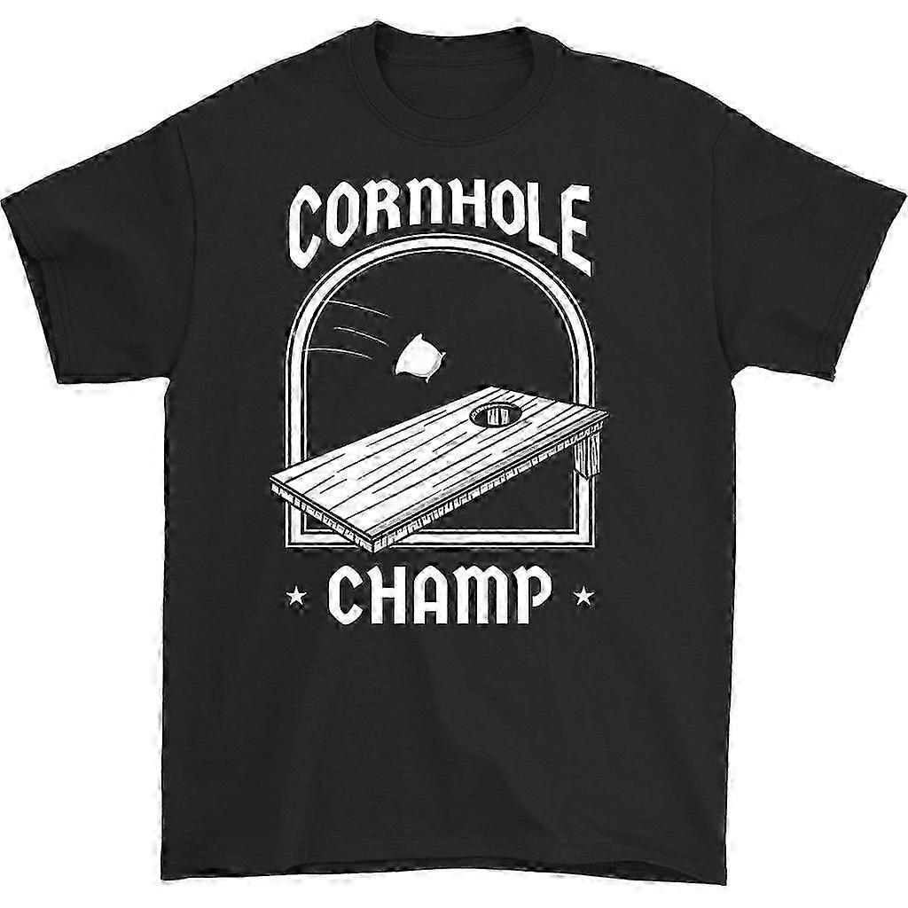 Cornhole Champ T-Shirt mit Rundhalsausschnitt