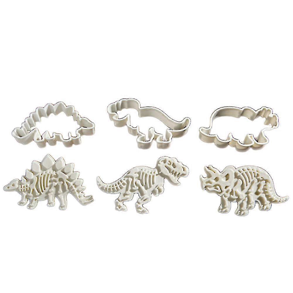 3pcs Dinosaur Shape Biscuit Cookie Cutter Fondant Cake Decor Baking Mold Tool